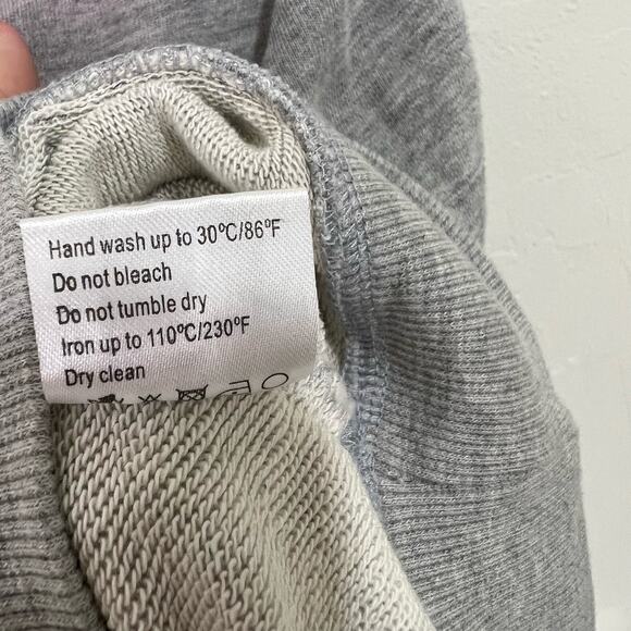 Lea & Viola Asymmetric Grey Tie-Dyed Hoodie Sweatshirt Size Small New - Picture 6 of 9